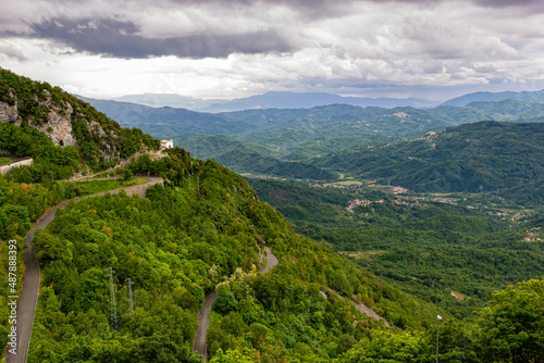 Landscape of mountain countryside in province of Rome photo