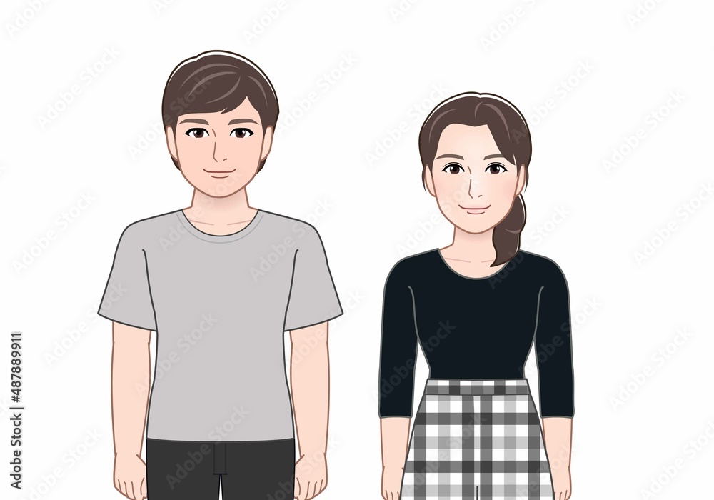 二人の男女 二人の男女