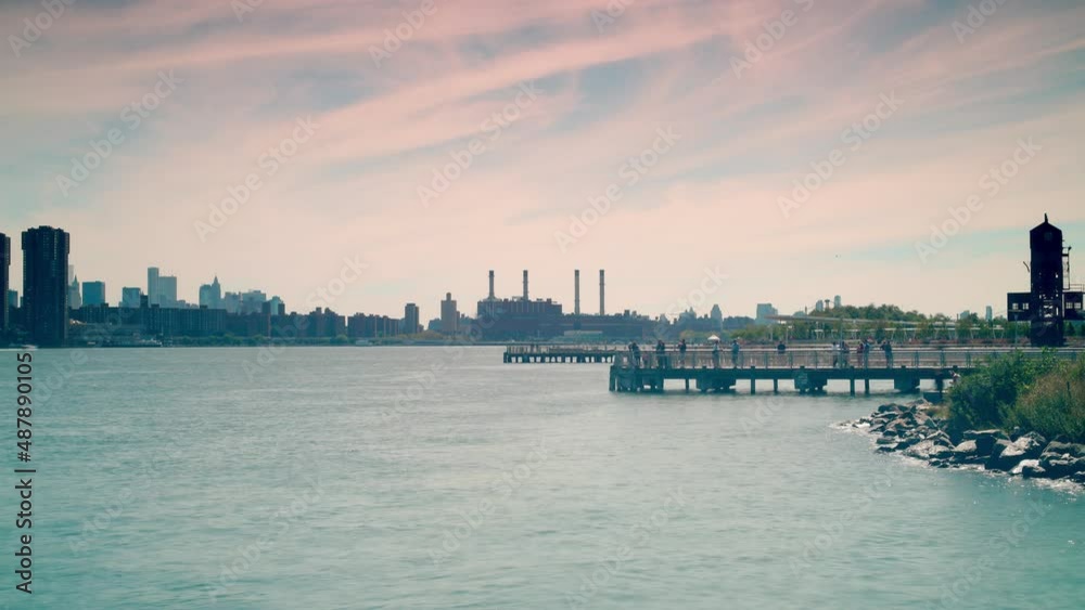 manhattan eastriver road day time 4k timelapse from new york city manhattan eastriver road day time 4k timelapse from new york city