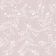 Papier peint photo Pastel patrons Feuilles abstraites pastel motif botanique  © Sabuba Design