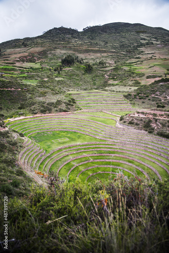 Moray agricultural ruins in Peru. 