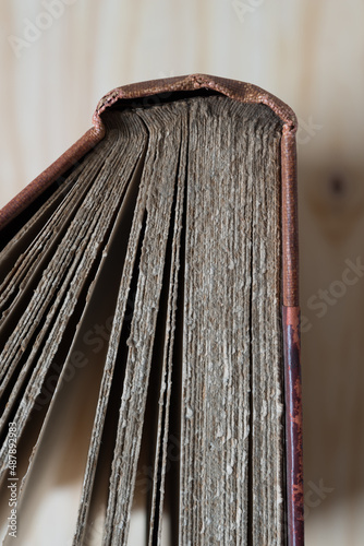 close up of an book (from 1909)