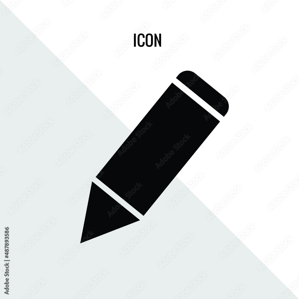 Pencil vector icon illustration sign Pencil vector icon illustration sign