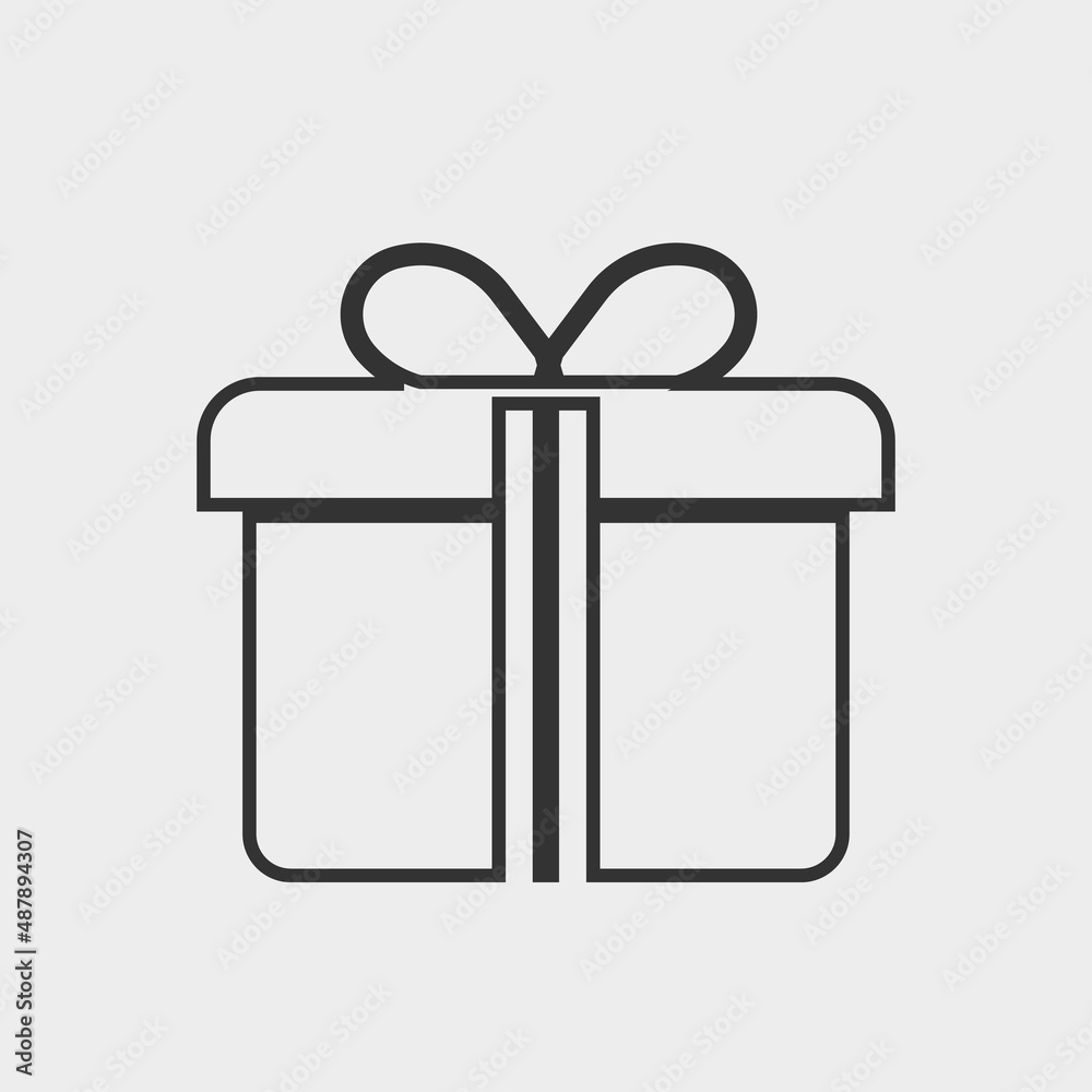 Gift vector icon illustration sign Gift vector icon illustration sign
