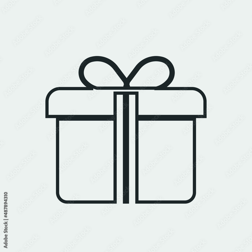Gift vector icon illustration sign Gift vector icon illustration sign