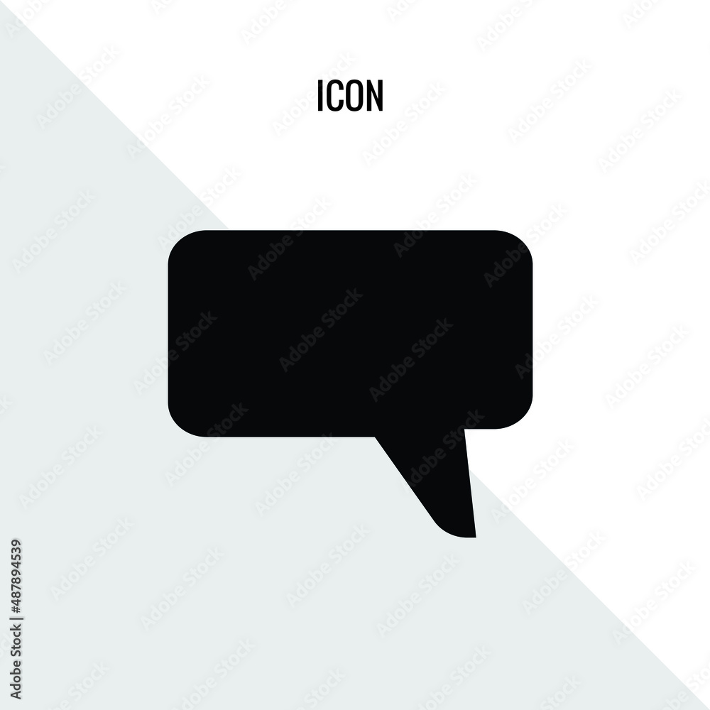 Naklejka premium Chat vector icon illustration sign