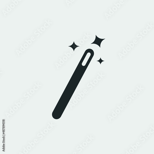 Magic wand vector icon illustration sign
