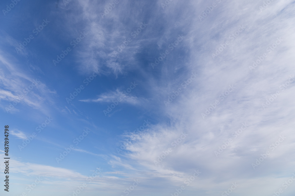 Blue Sky with white clouds for sky background