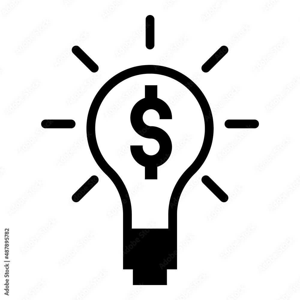 Business Idea Flat Icon Isolated On White Background Business Idea Flat Icon Isolated On White Background
