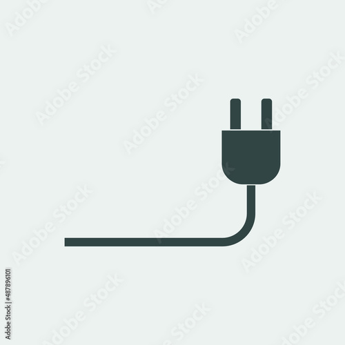 Plug vector icon illustration sign