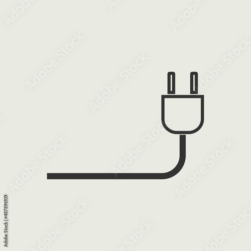 Plug vector icon illustration sign