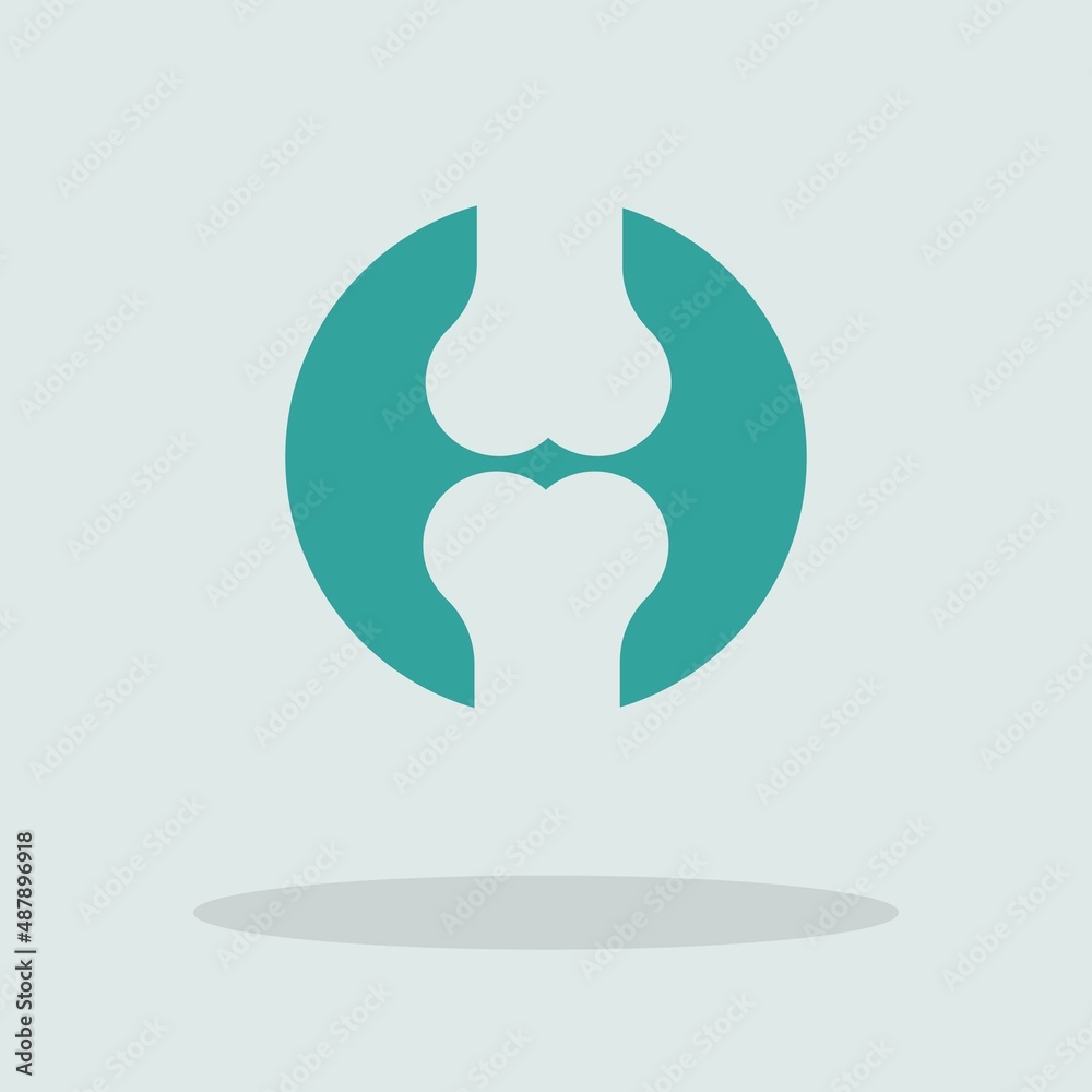 Obraz premium Joint vector icon illustration sign
