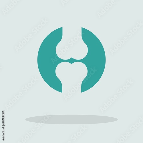 Joint vector icon illustration sign