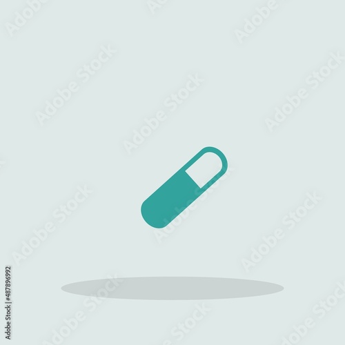 Pill vector icon illustration sign