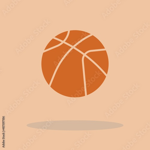 Basketball vector icon illustration sign