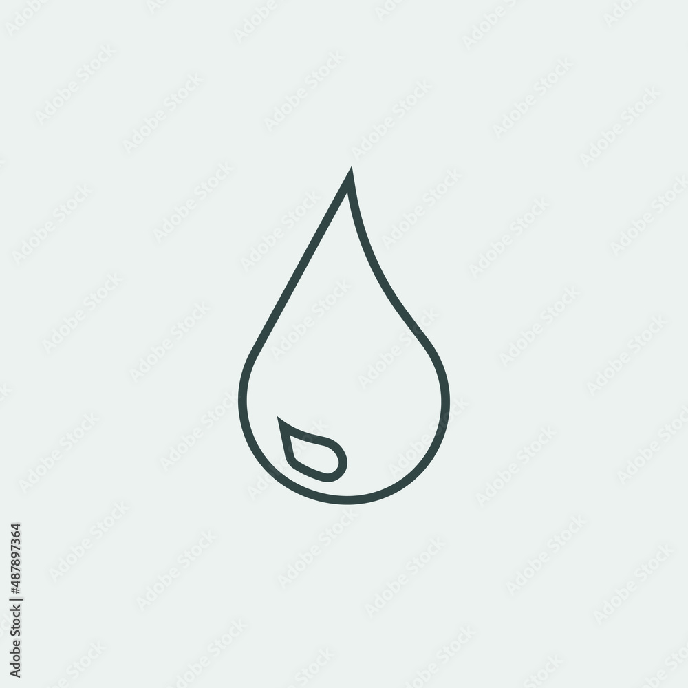 Drop vector icon illustration sign Drop vector icon illustration sign