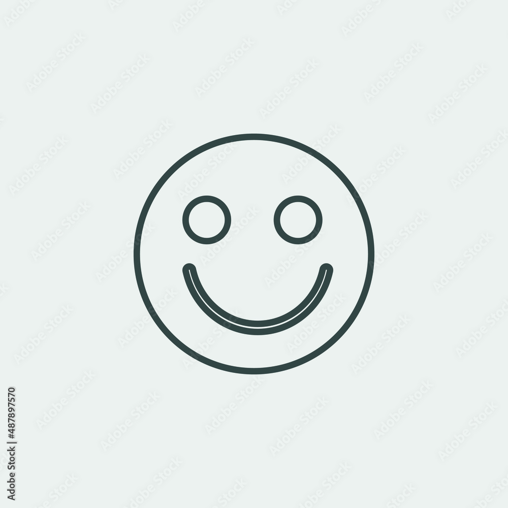 Smiley face vector icon illustration sign Smiley face vector icon illustration sign