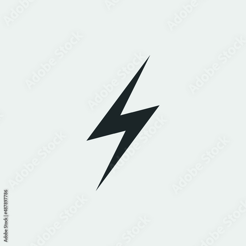 Lightening flash vector icon illustration sign