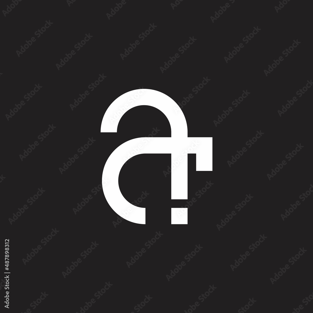 letter aj simple geometric line logo vector letter aj simple geometric line logo vector