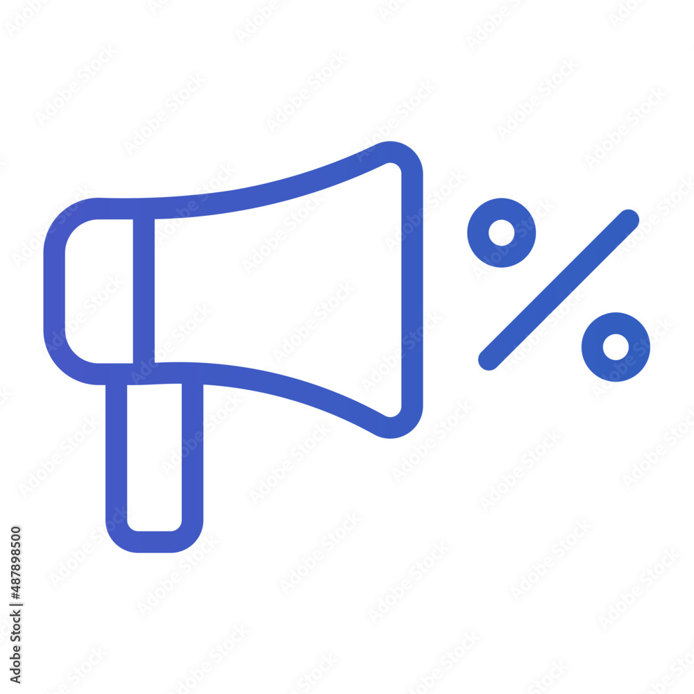 promotion discount gradient icon promotion discount gradient icon