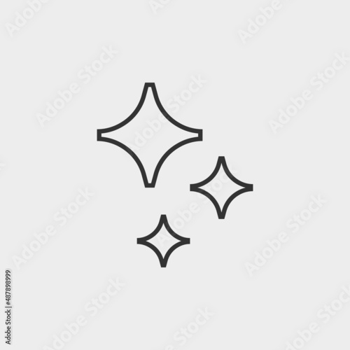 Shine vector icon illustration sign
