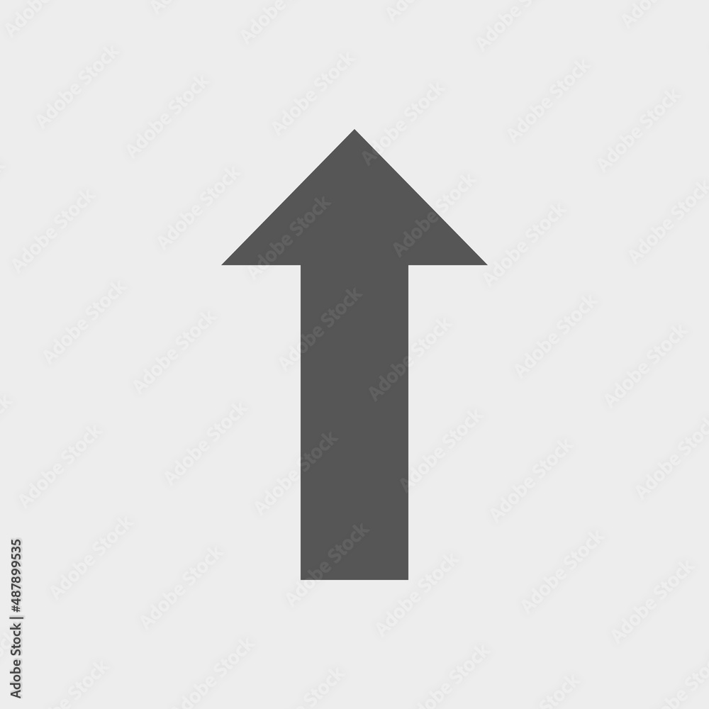 Upward arrow vector icon illustration sign Upward arrow vector icon illustration sign