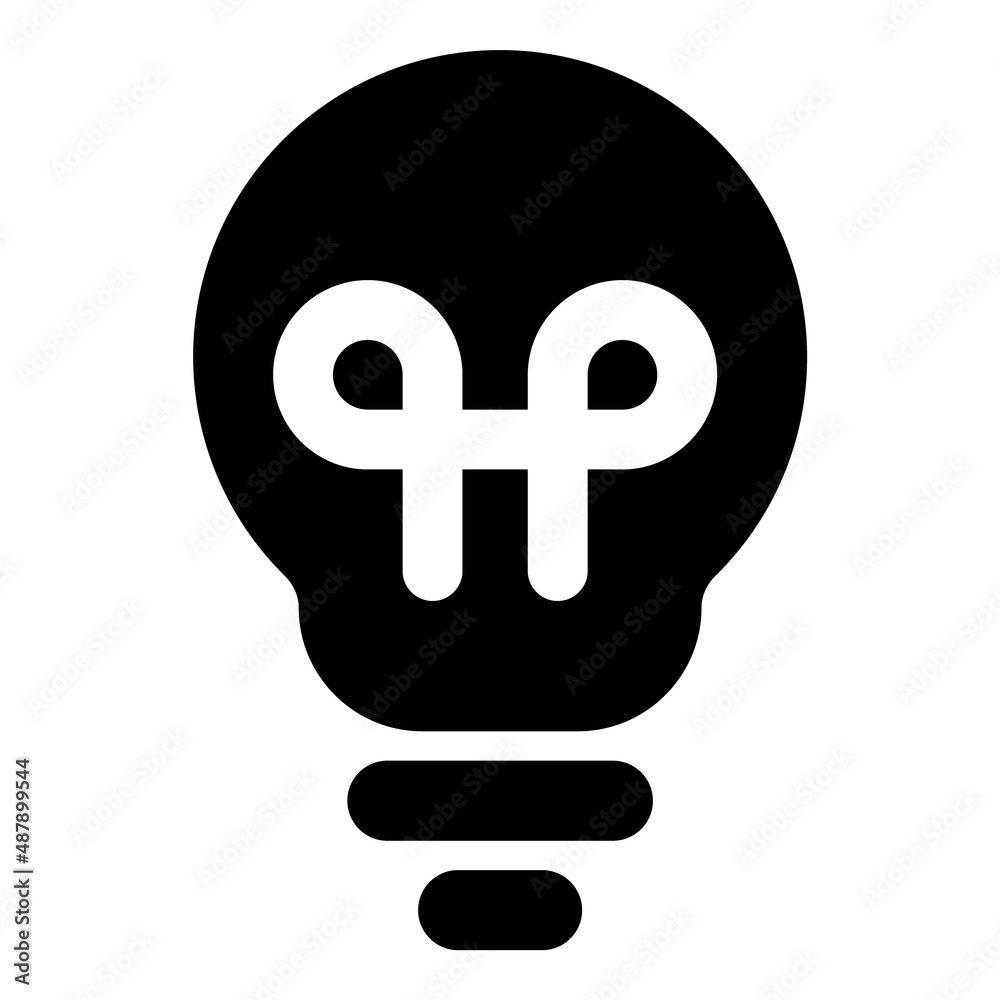 Lightbulb Flat Icon Isolated On White Background Lightbulb Flat Icon Isolated On White Background