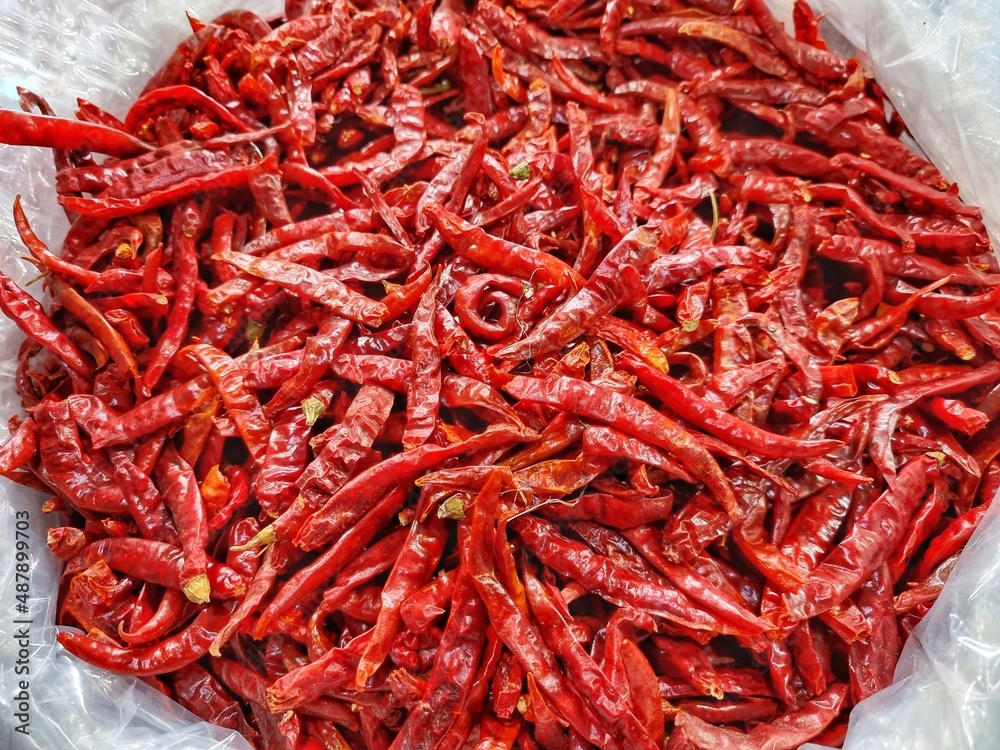 Fototapeta premium red dry chilli pepper