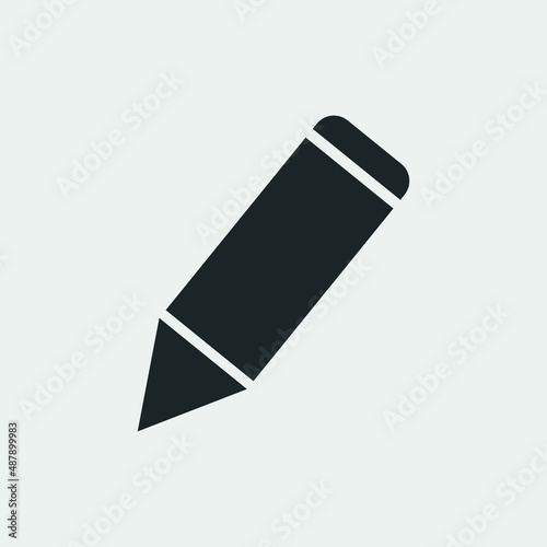 Pencil vector icon illustration sign