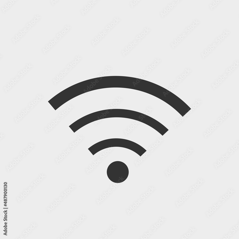WIFI vector icon illustration sign WIFI vector icon illustration sign