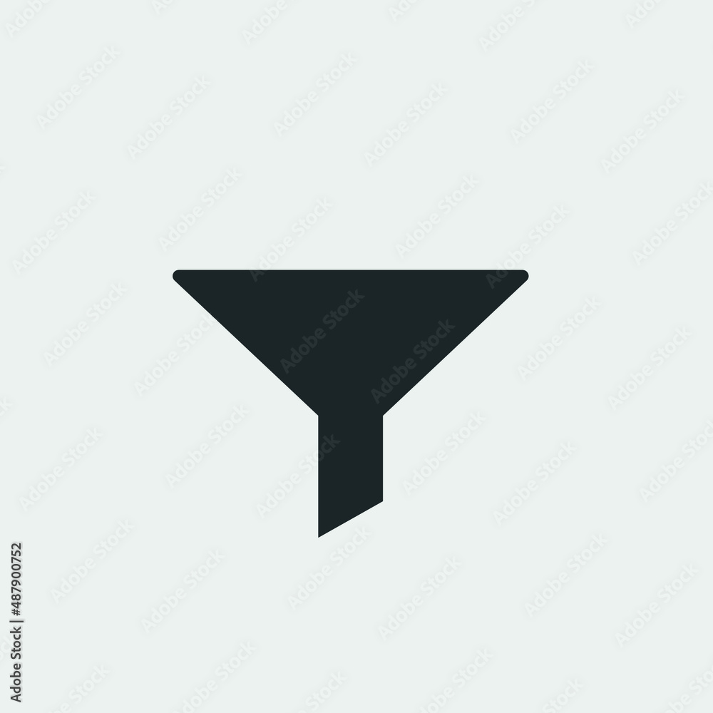 Funnel vector icon illustration sign