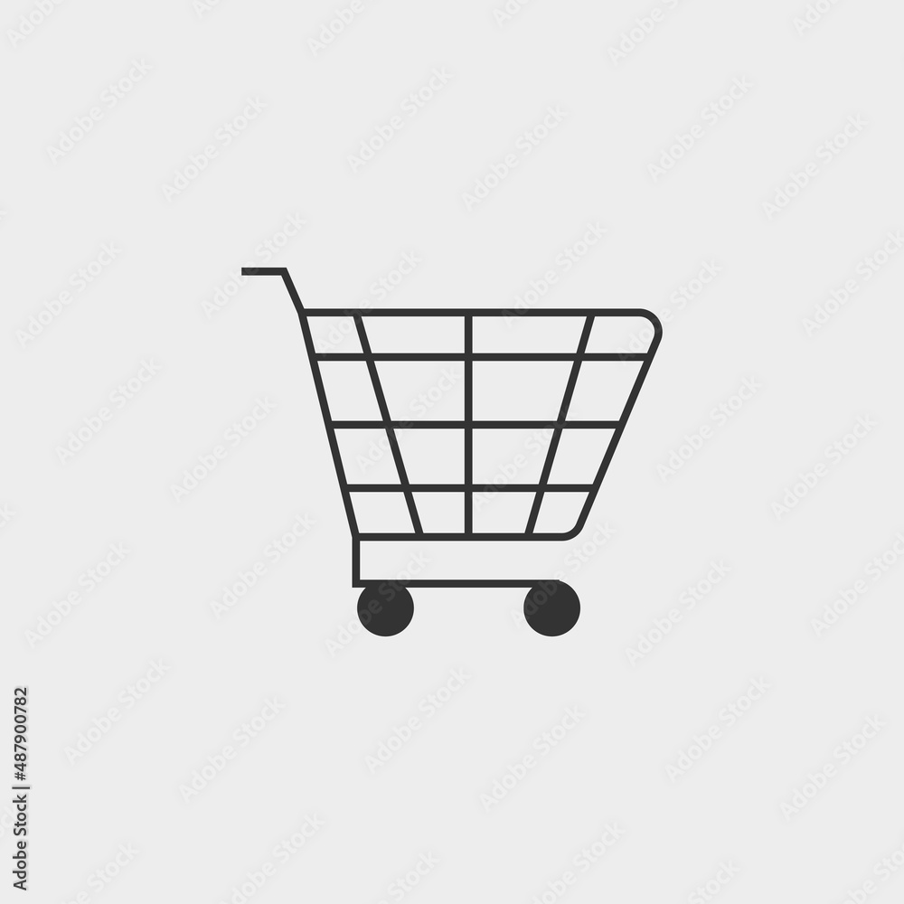 Cart vector icon illustration sign Cart vector icon illustration sign