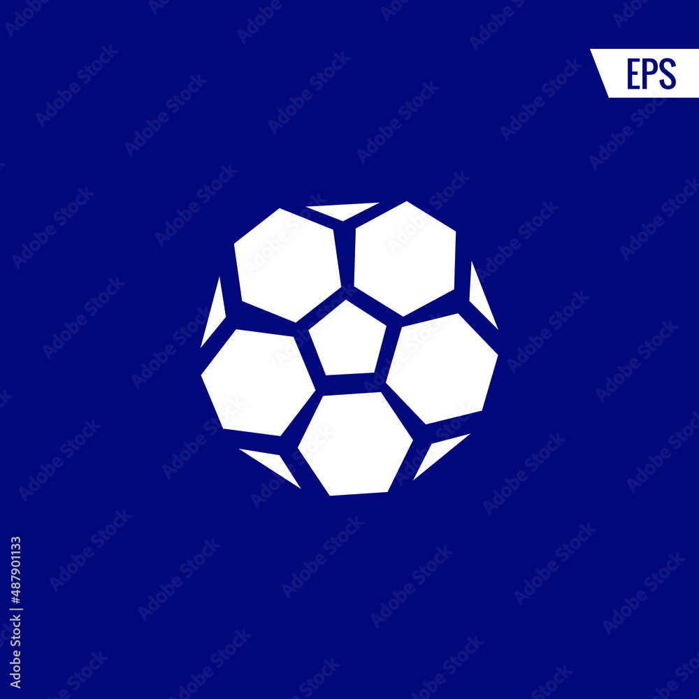Fototapeta premium Football vector icon illustration sign