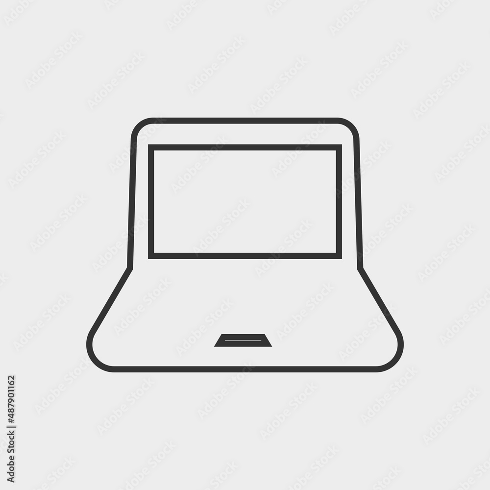 Laptop vector icon illustration sign Laptop vector icon illustration sign