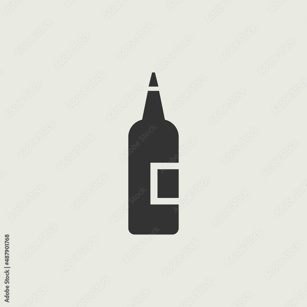 Alcohol vector icon illustration sign Alcohol vector icon illustration sign