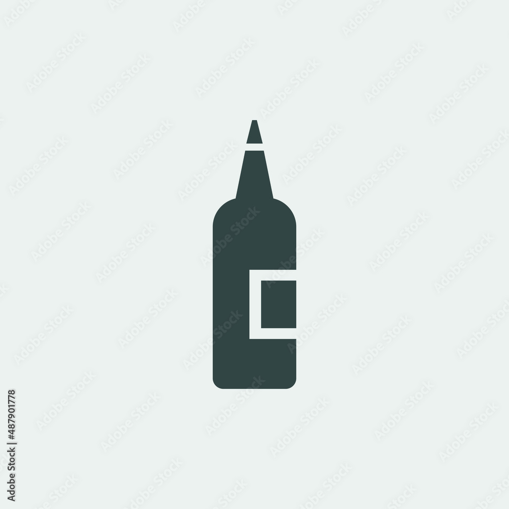 Alcohol vector icon illustration sign Alcohol vector icon illustration sign