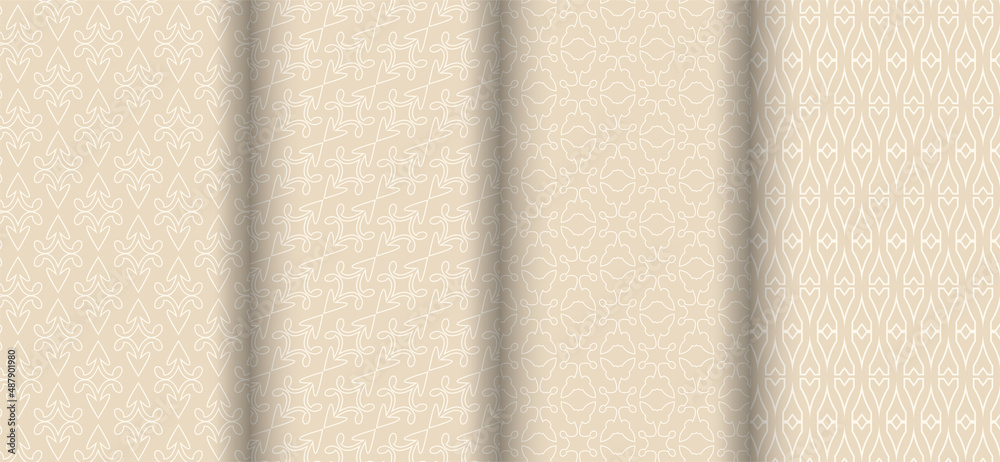 Fototapeta premium Background wallpaper on a beige, vector