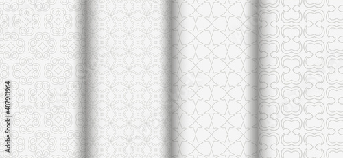White fabric texture, background wallpaper © PETR BABKIN
