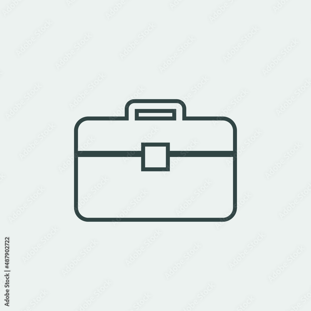 Brief case vector icon illustration sign Brief case vector icon illustration sign