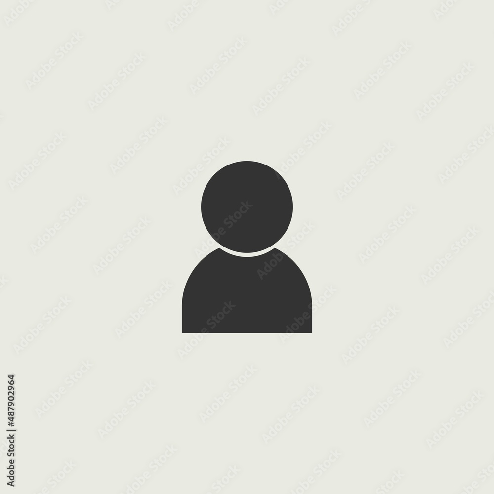 User vector icon illustration sign