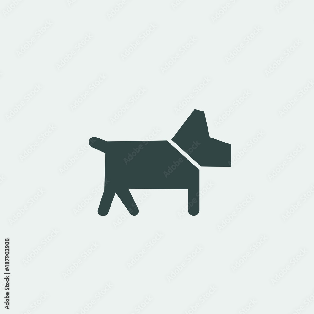 Dog vector icon illustration signDog vector icon illustration sign