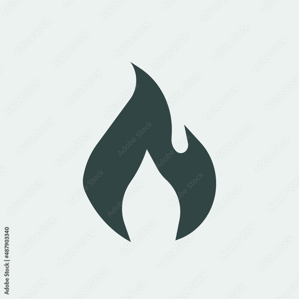 Fire vector icon illustration sign Fire vector icon illustration sign