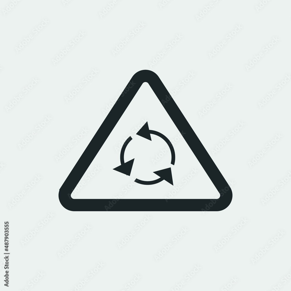 Recycle vector icon solid grey Recycle vector icon solid grey