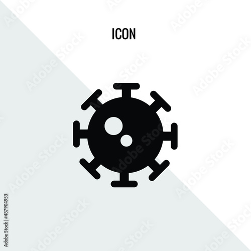 Bacteria vector icon illustration sign