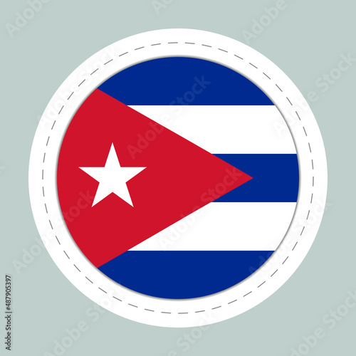 Sticker ball with flag of Cuba. Round sphere, template icon. Cuban national symbol. Glossy realistic ball, 3D abstract vector illustration. Big bubble Free Download Sticker ball with flag of Cuba. Round sphere, template icon. Cuban national symbol. Glossy realistic ball, 3D abstract vector illustration. Big bubble - GFXLoad