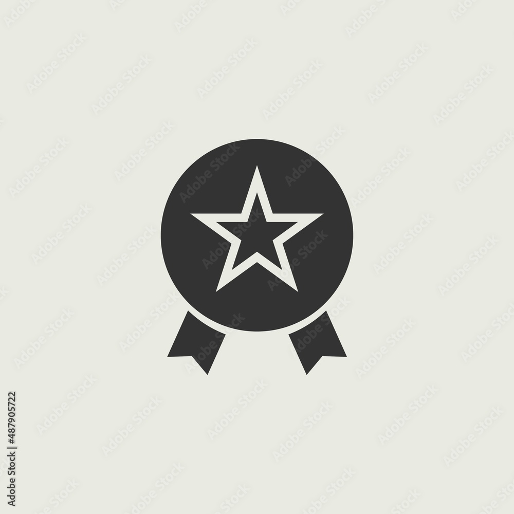 Award vector icon illustration sign