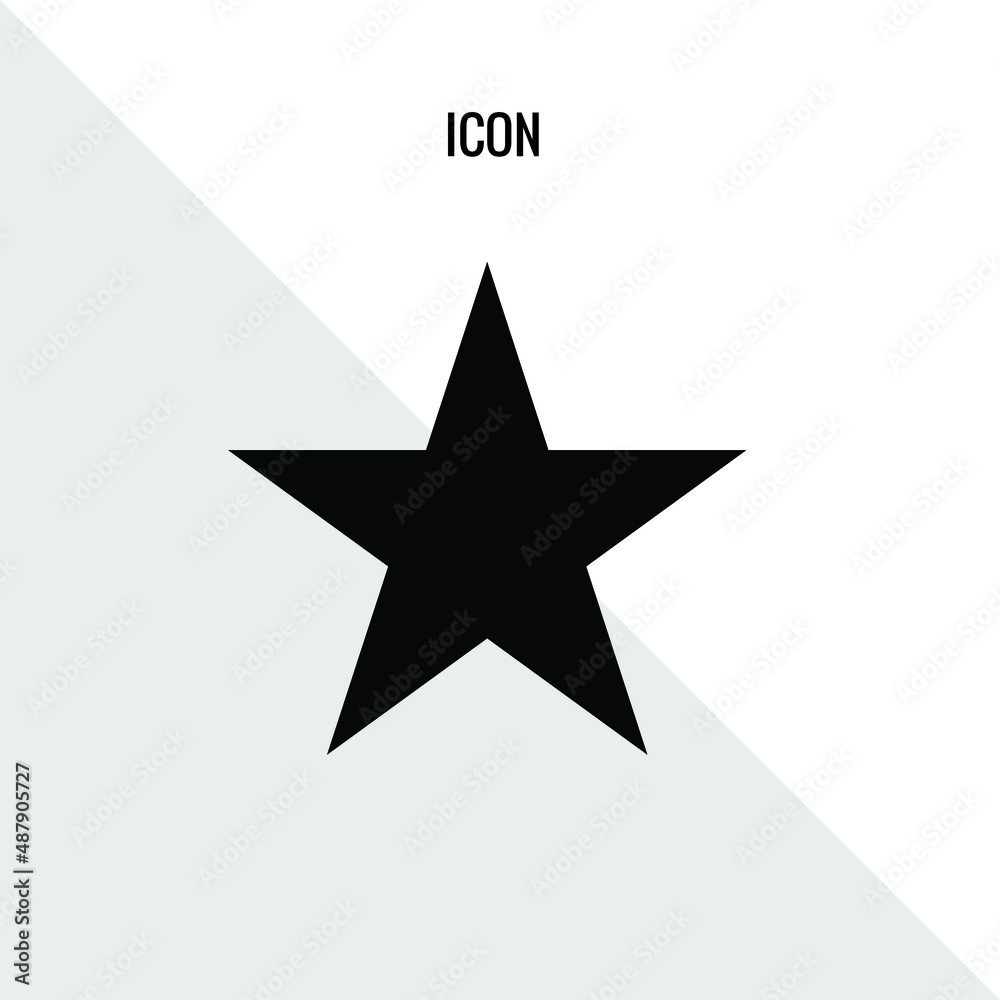 Obraz premium Star vector icon illustration sign