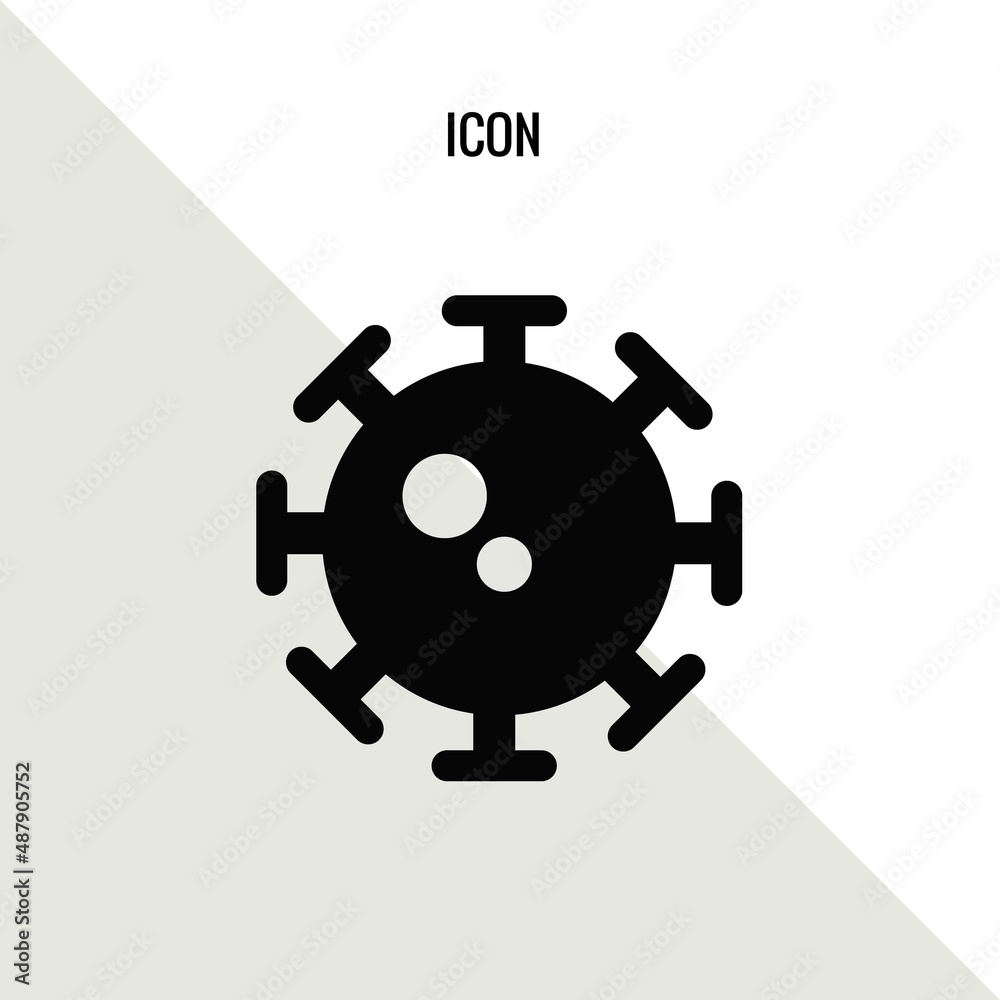 Obraz premium Bacteria vector icon illustration sign