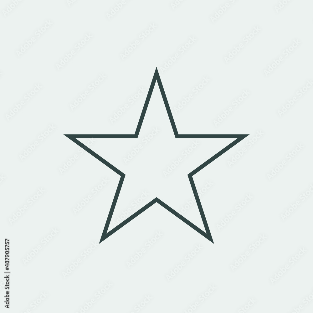 Star vector icon illustration sign Star vector icon illustration sign