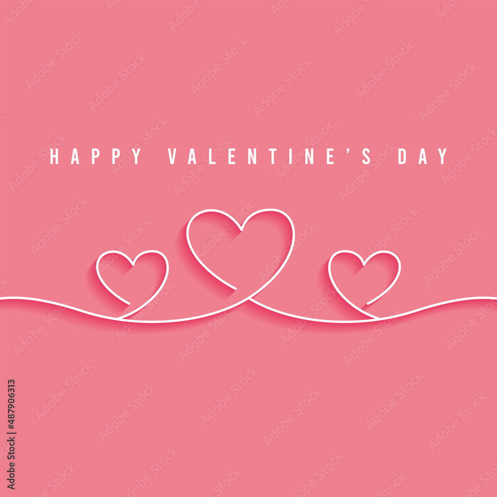 Colored valentine day gift card with heart shapes and text Vector Colored valentine day gift card with heart shapes and text Vector